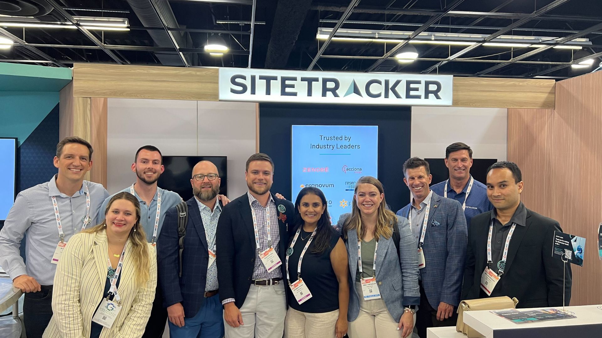 A group of Sitetracker employees at RE+